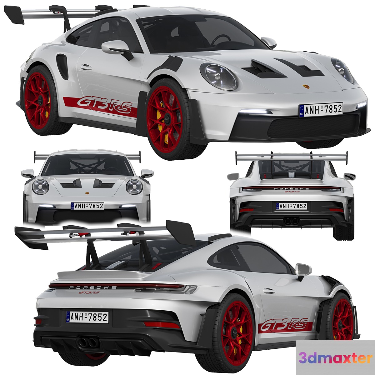 Porsche 911 GT3 RS 2022 3D Max