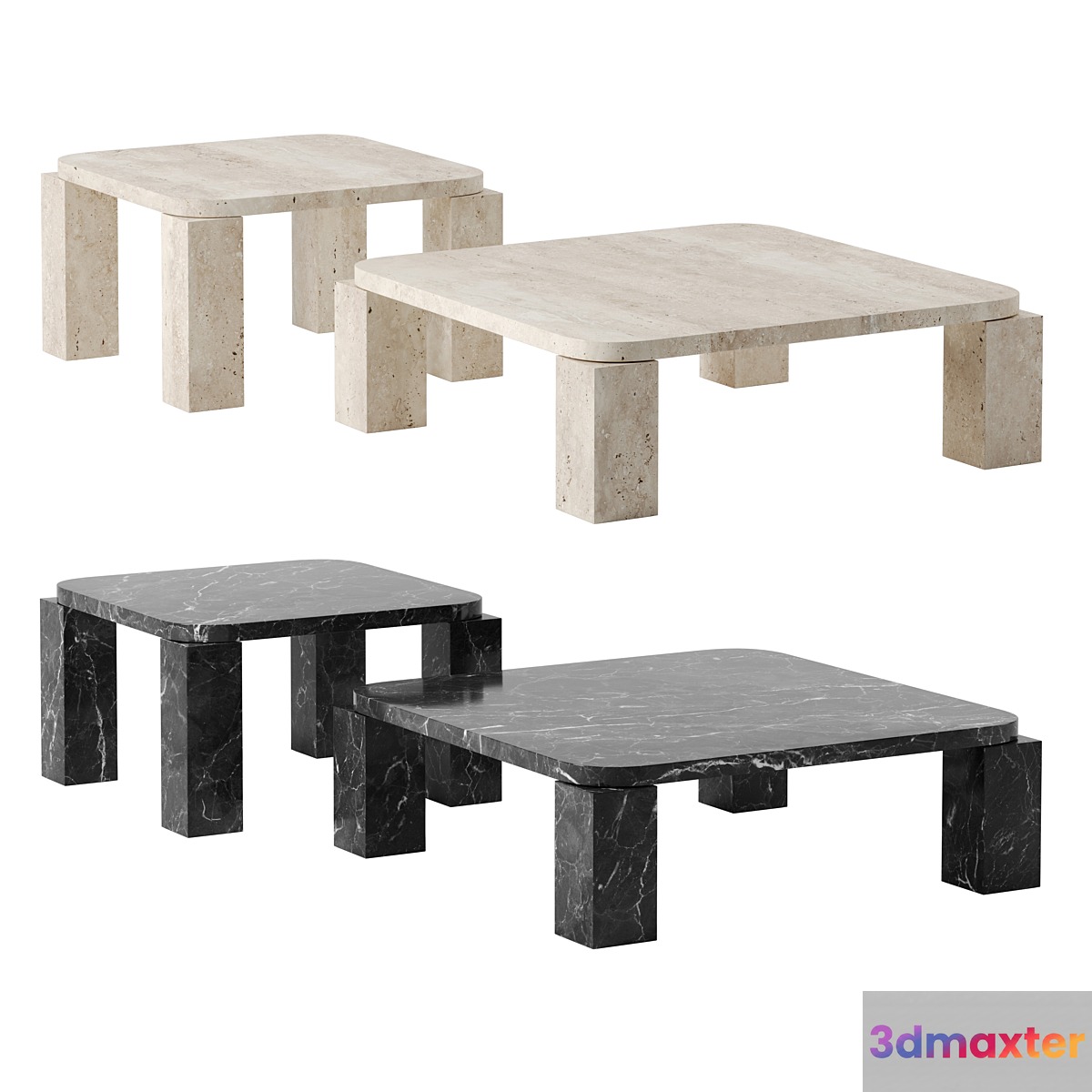 Atlas Coffee Tables by New Works 3D Max