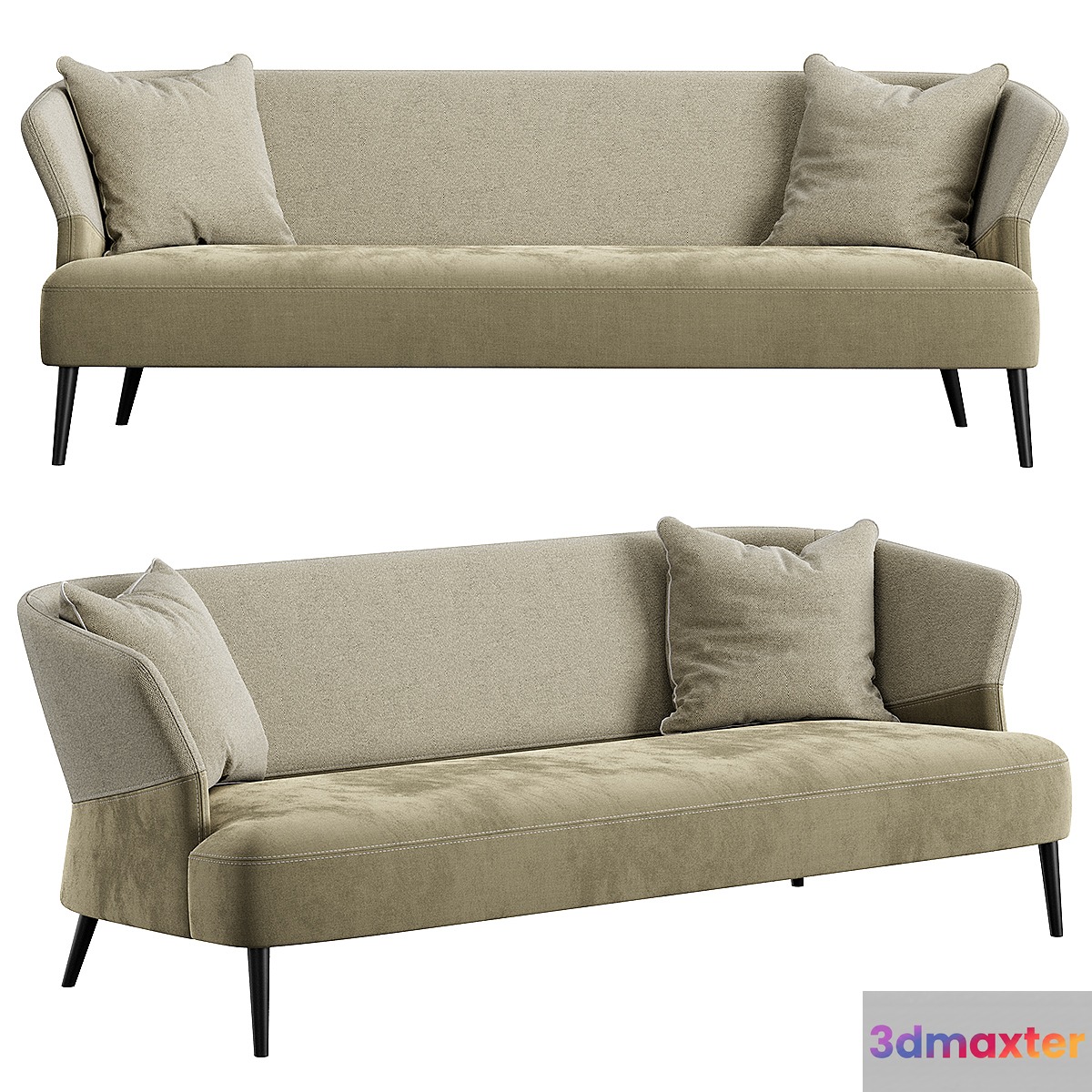 Sofa Fink Konyshev 3D Max
