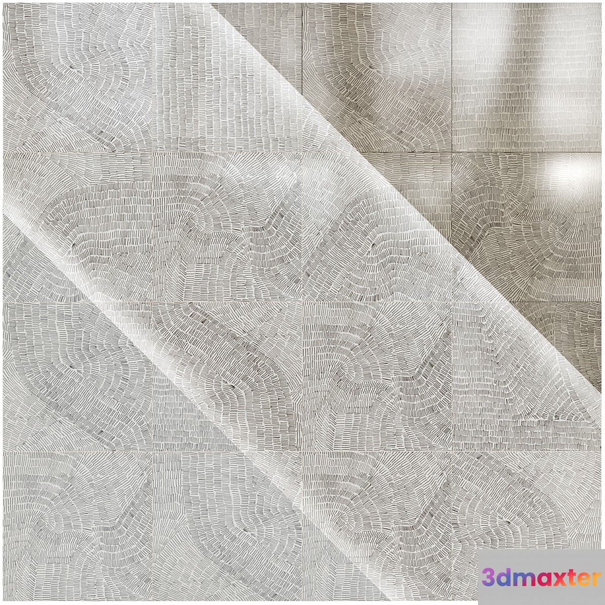 Fossil Tiles Refin - No.2 3D Max