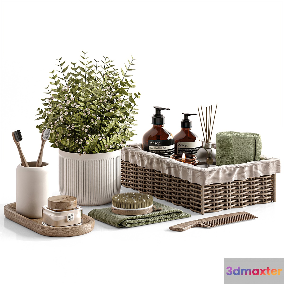 bathroom accessories 01 - No.2 3D Max