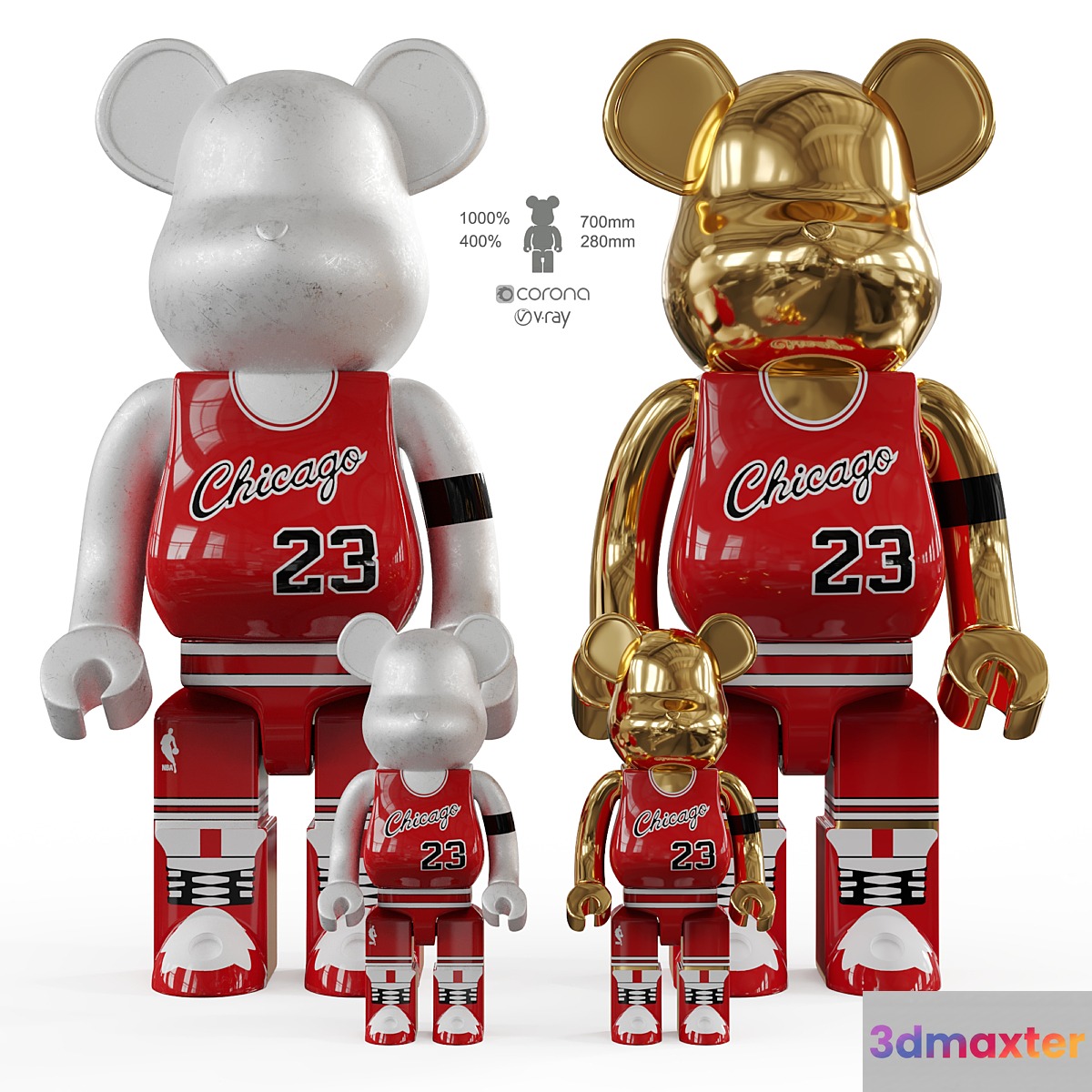 Bearbrick _ basketball 23 Chicago Bulls