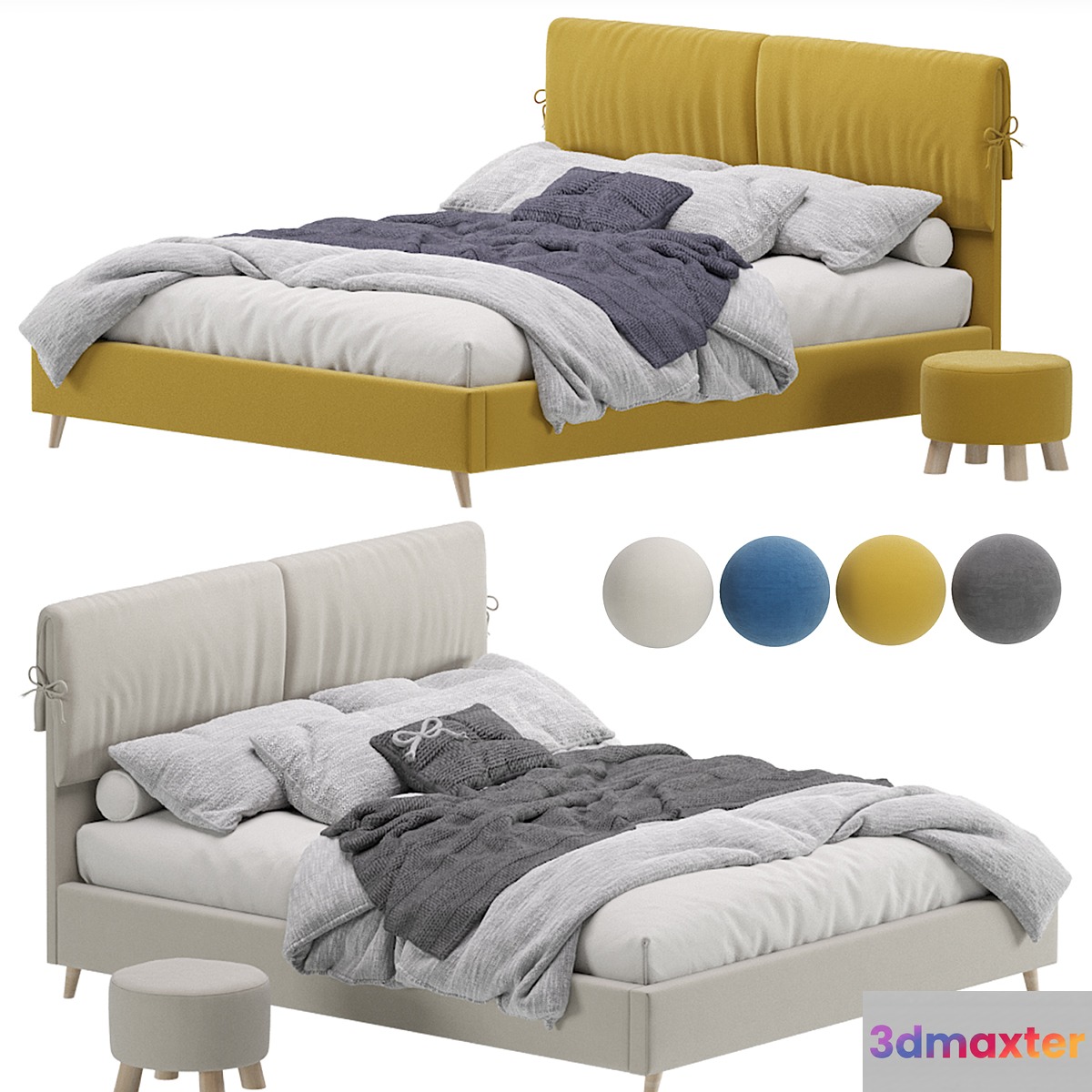Bed Siteno Minced 160 Barhat Beige by Divan.ru _ Bed Siteno