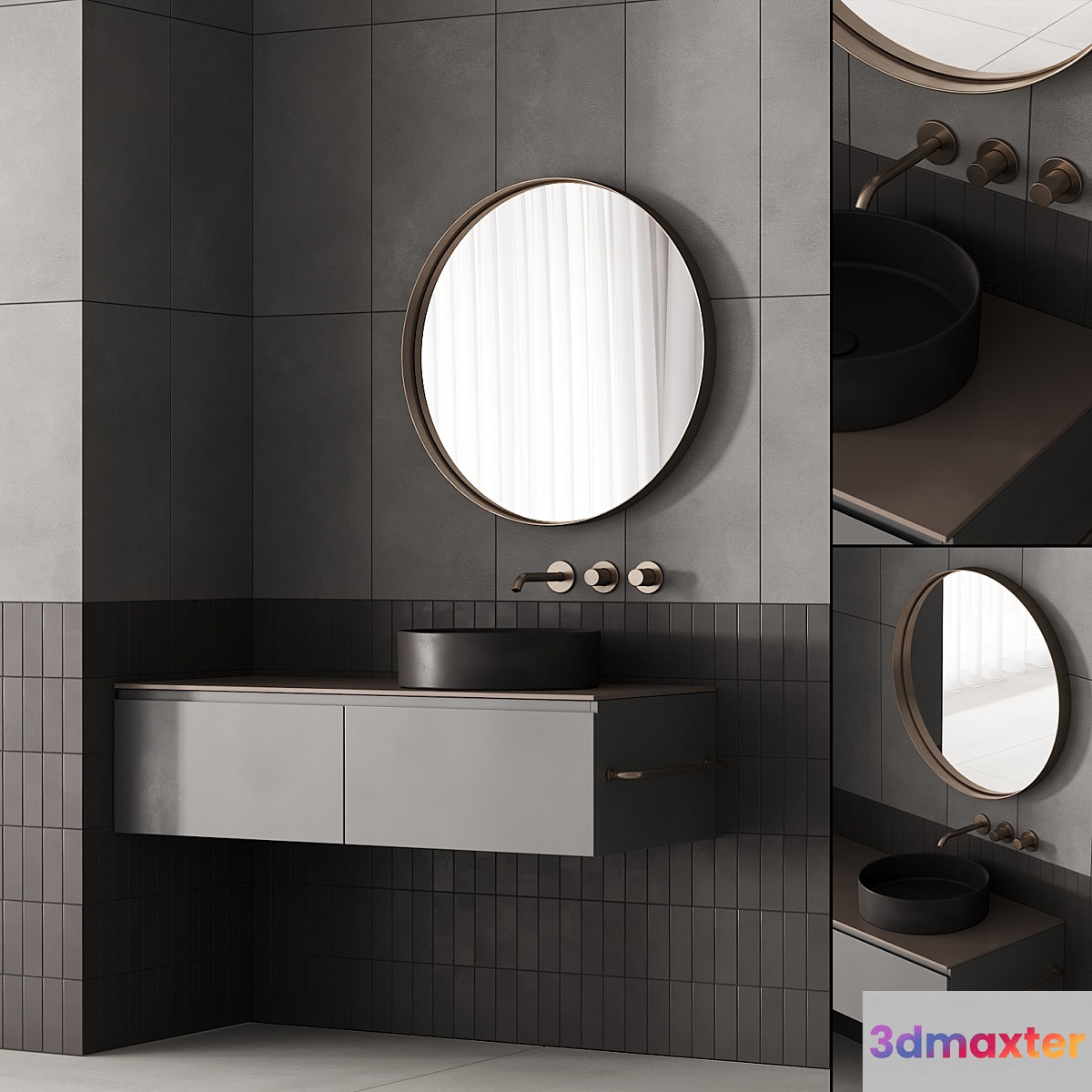 187 bathroom furniture 03 minimal scandi 2 options 00 - No.2 3D Max
