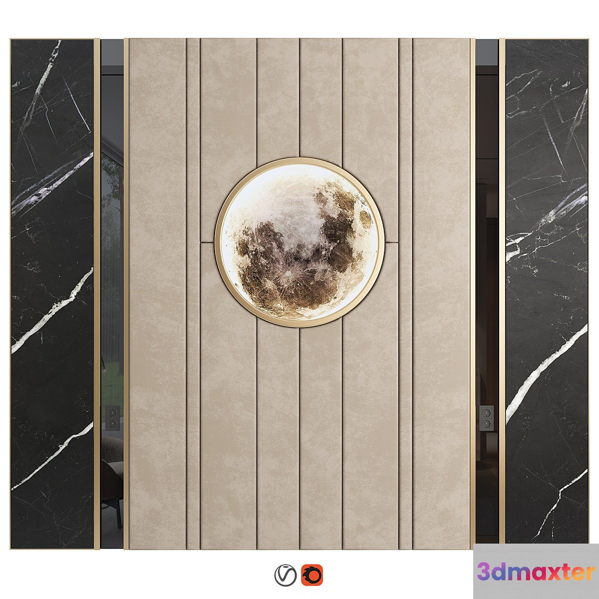 Wall Panel Decor 10 3D Max