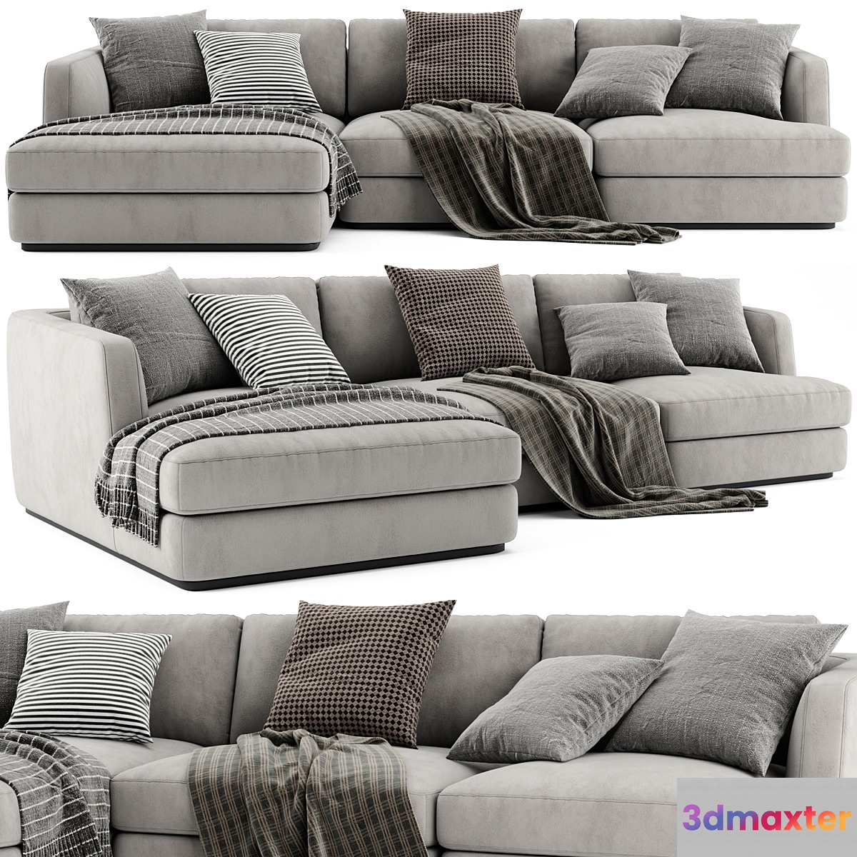 Flexform Barret Chaise Longue Sofa 2 - No.2