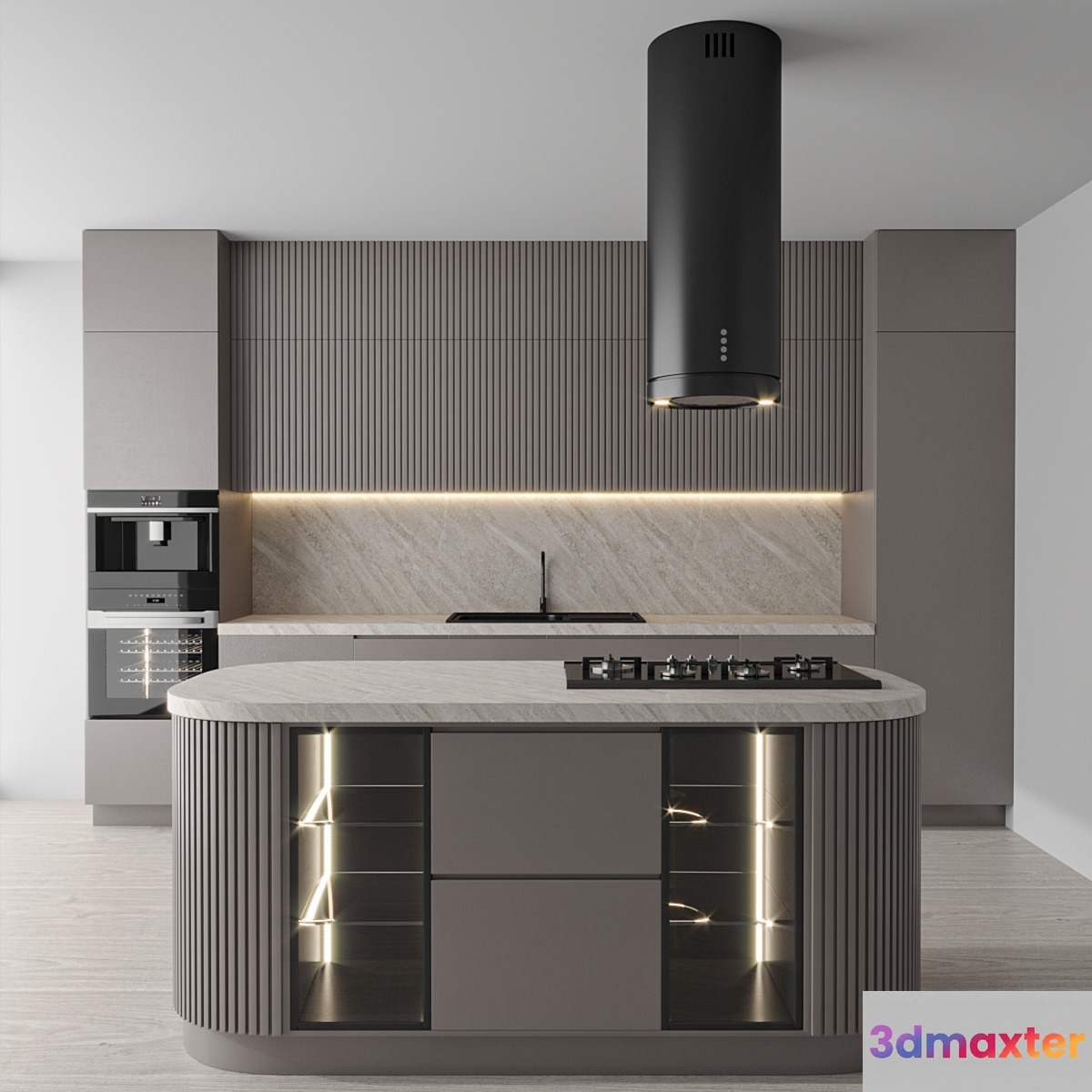 kitchen modern 50 3D Max