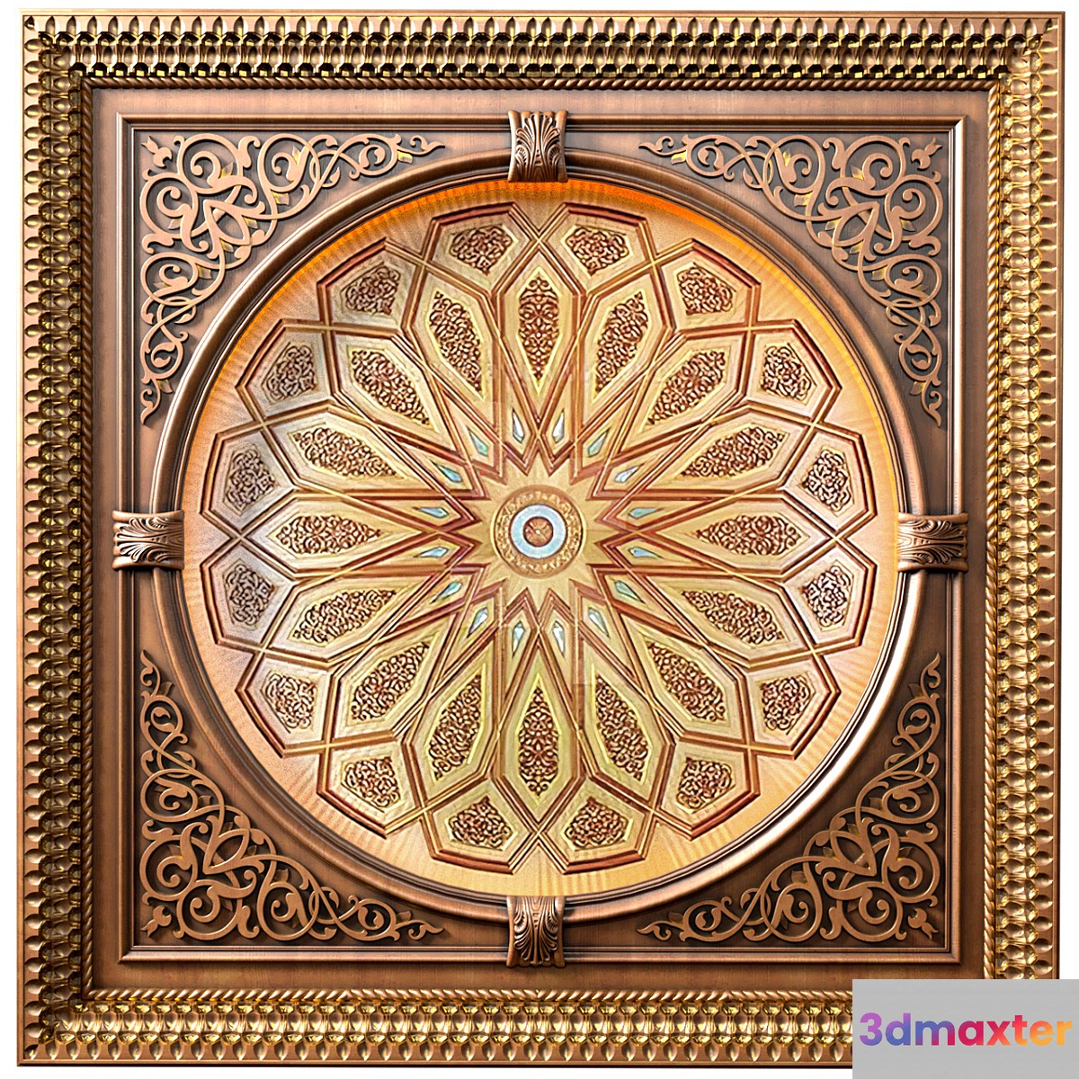 Ceiling in oriental style .Arabic Majlis Ceiling .Islamic Ceiling Eastern Set - No.2