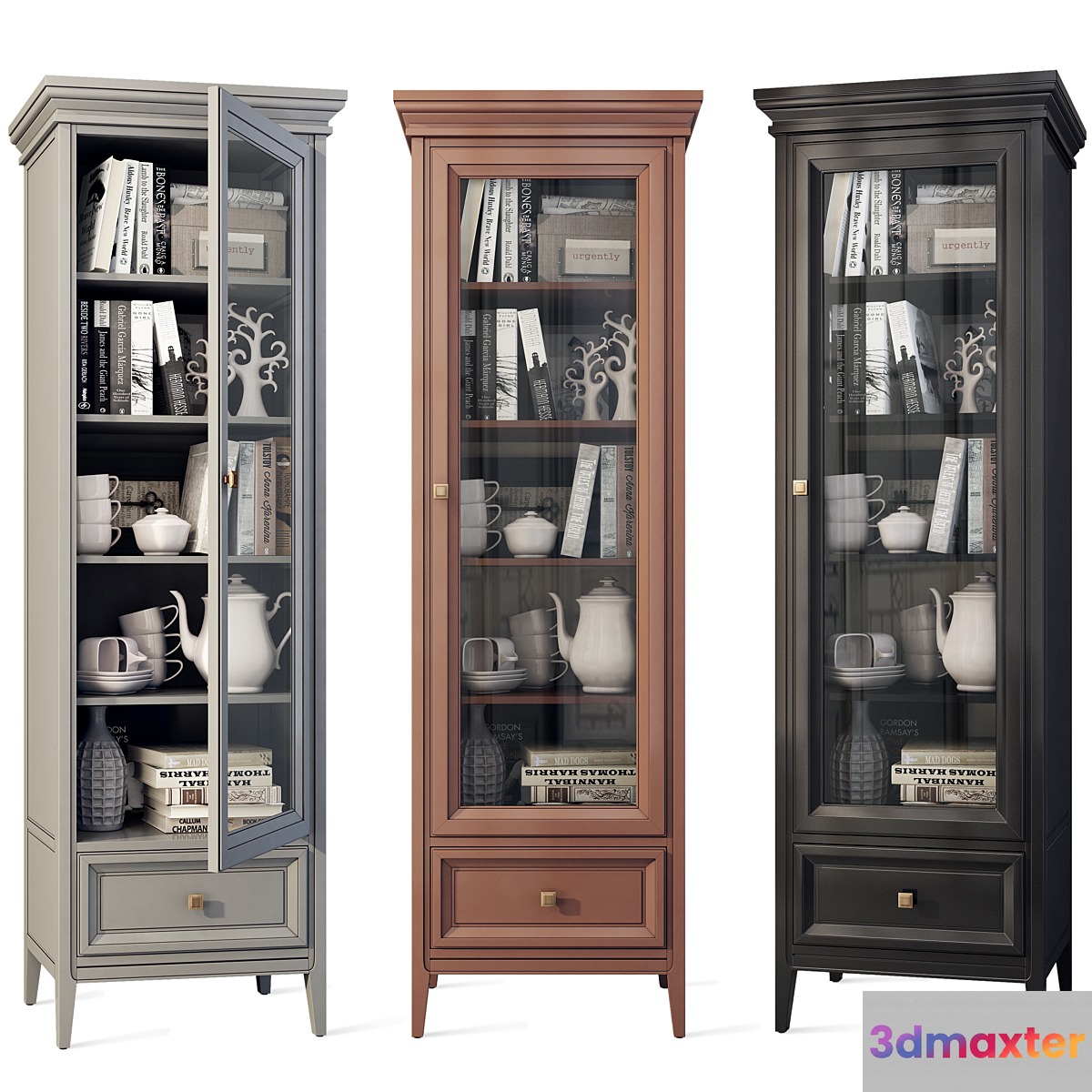 Wardrobe cabinet case showcase hinged Tesoro Aletan