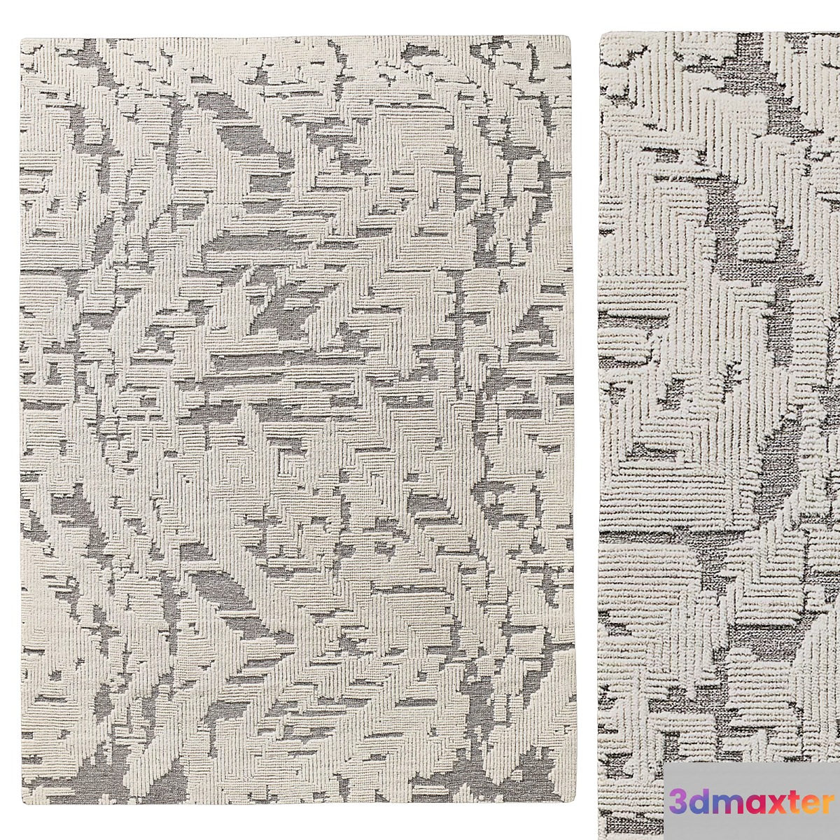 TARIK HAND-KNOTTED WOOL RUG 3D Max