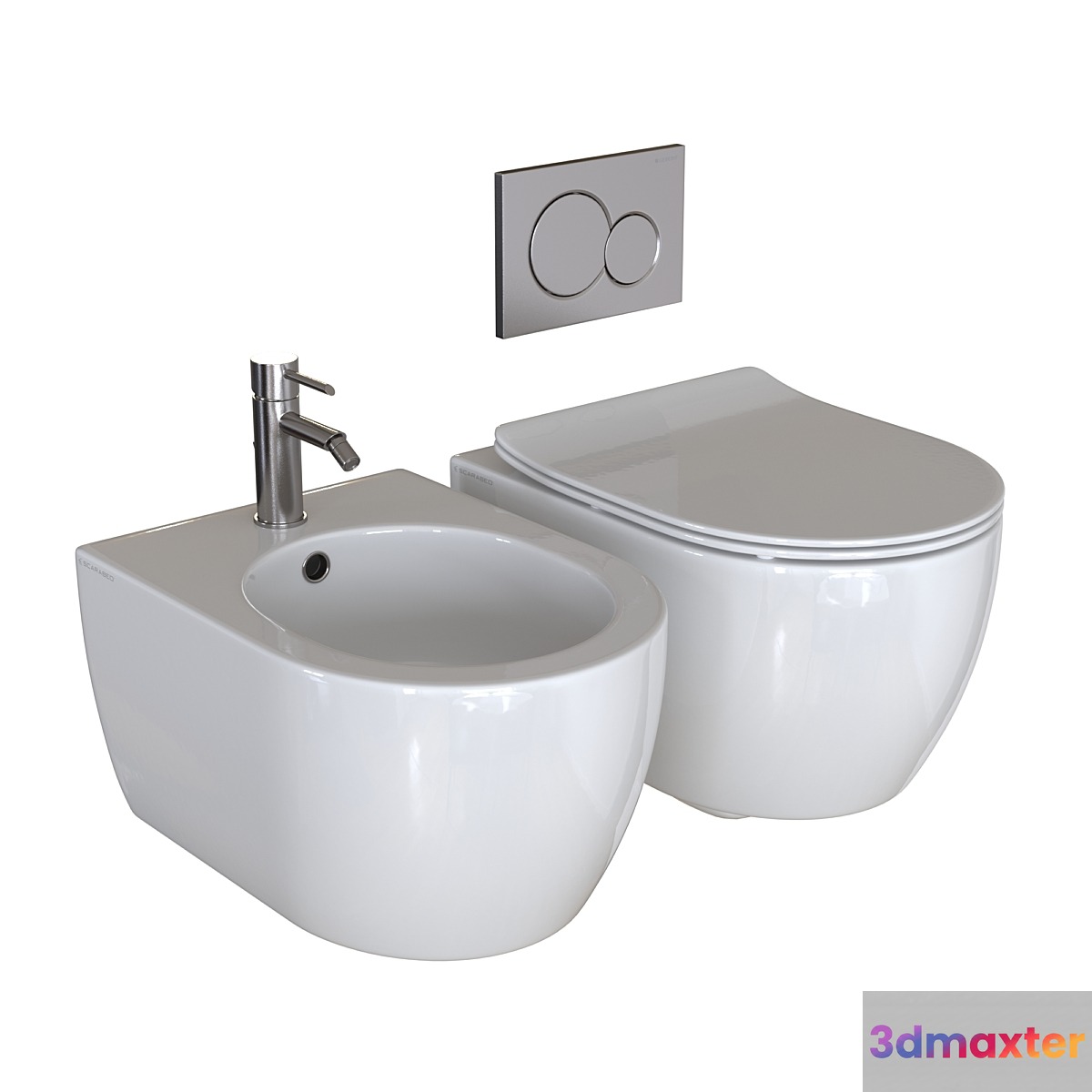 Toilet wall mounted Scarabeo Ceramiche Moon - No.2