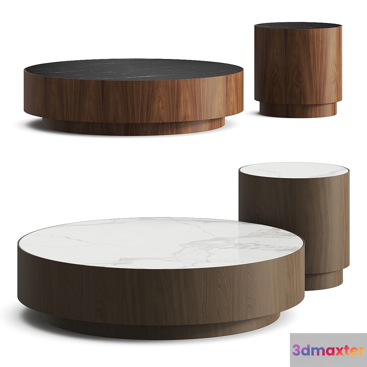 Laskasas Gold Coffee and Side Table - No.2
