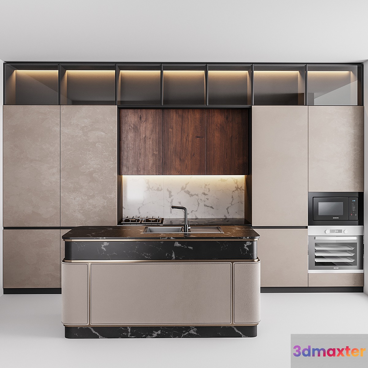 kitchen luxory 3D Max