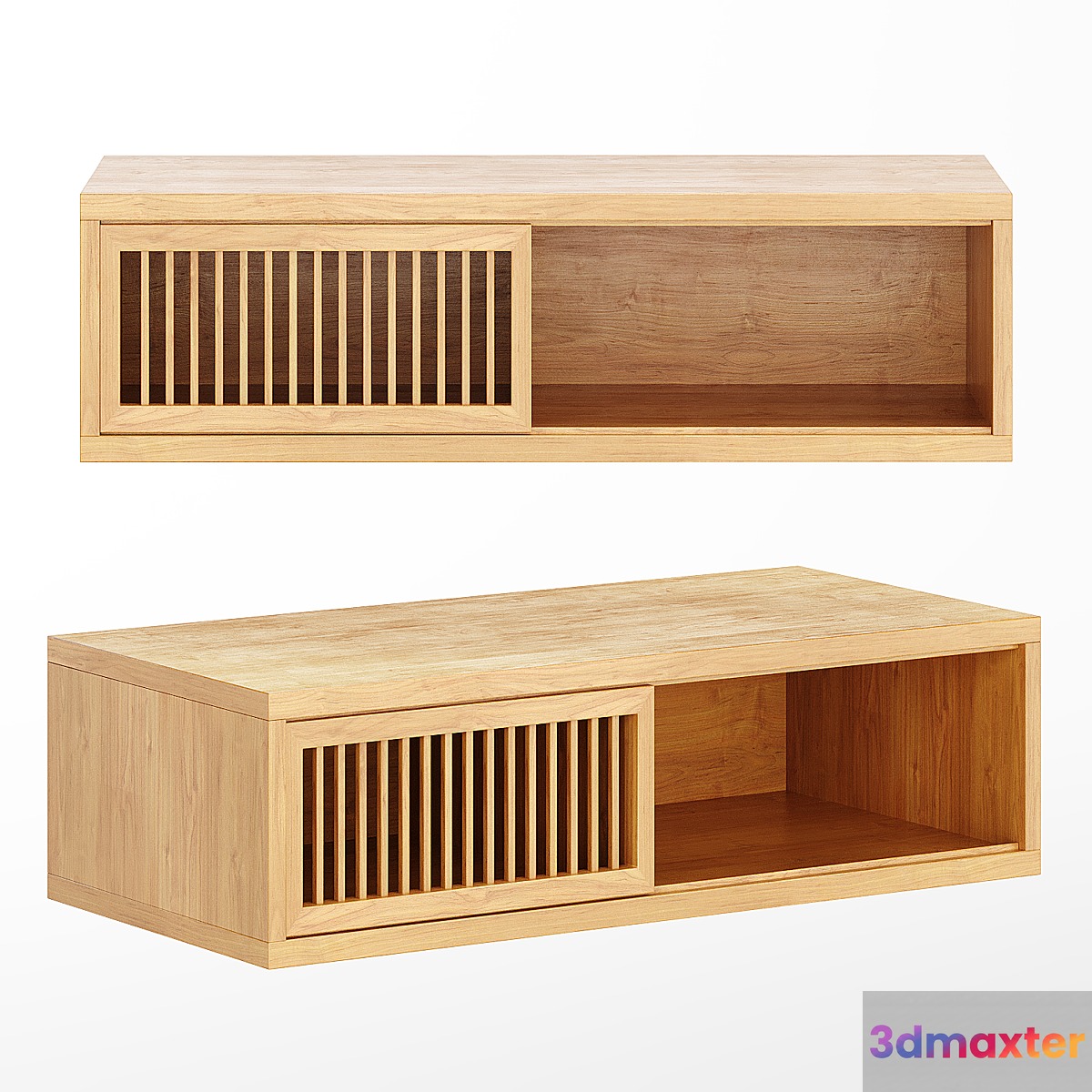 Wall shelf in oak pilpao color oak LA REDOUTE INTERIEURS Art. 4171128 _ GJP437 3D Max