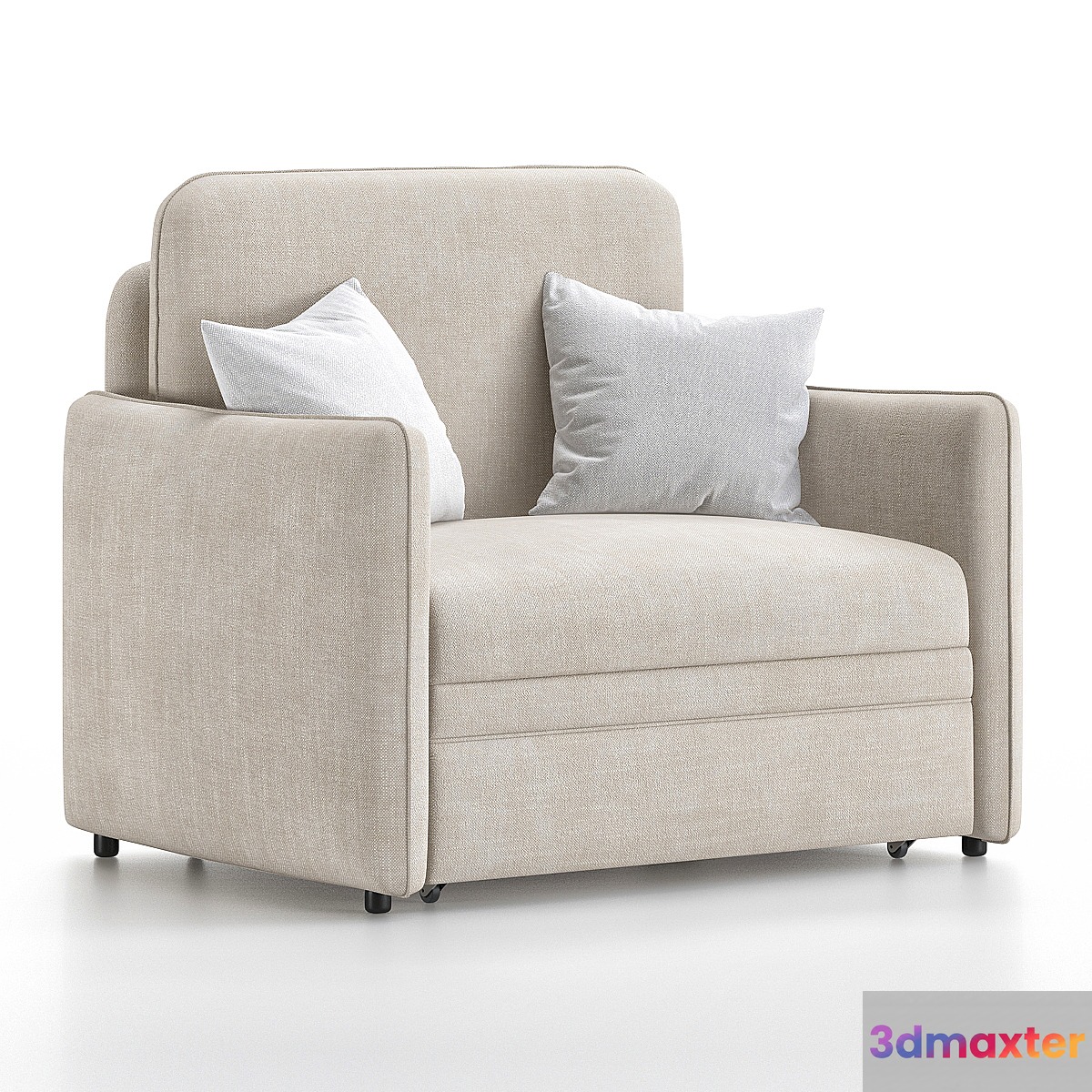 Armchair bed Cases Textile Light 3D Max