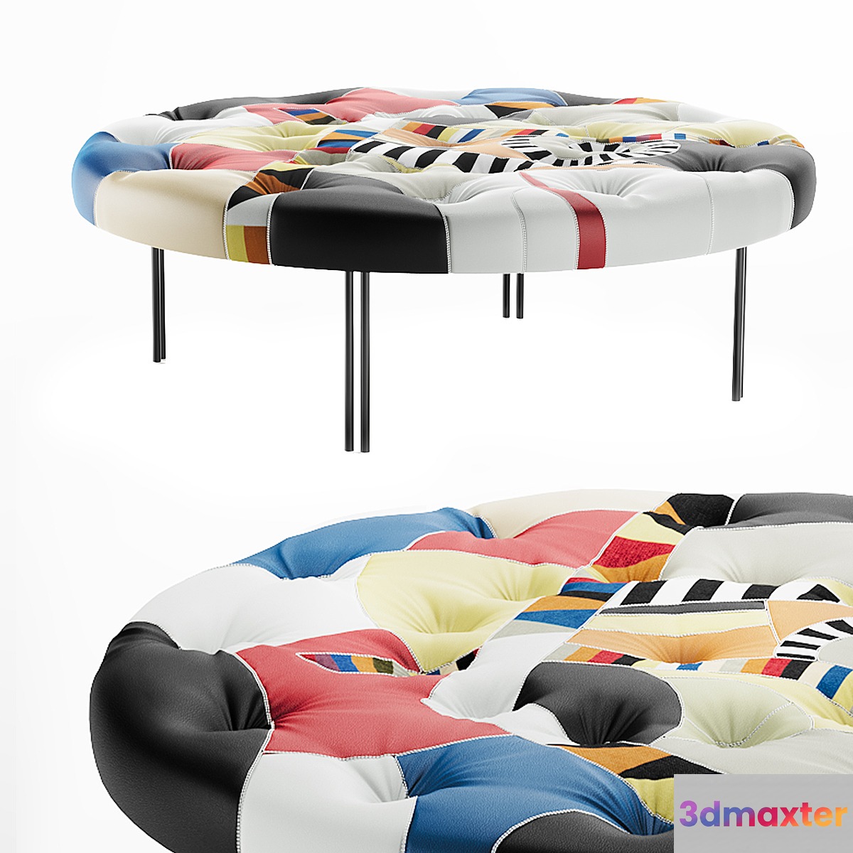 Pouffe IlLoft | POUFF PATCHWORK 110 3D Max