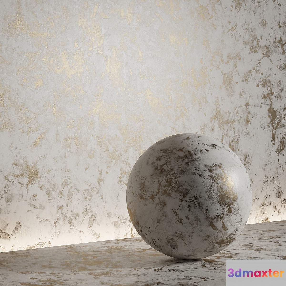 Decorative plaster. Seamless decorative plaster material 49 3D Max