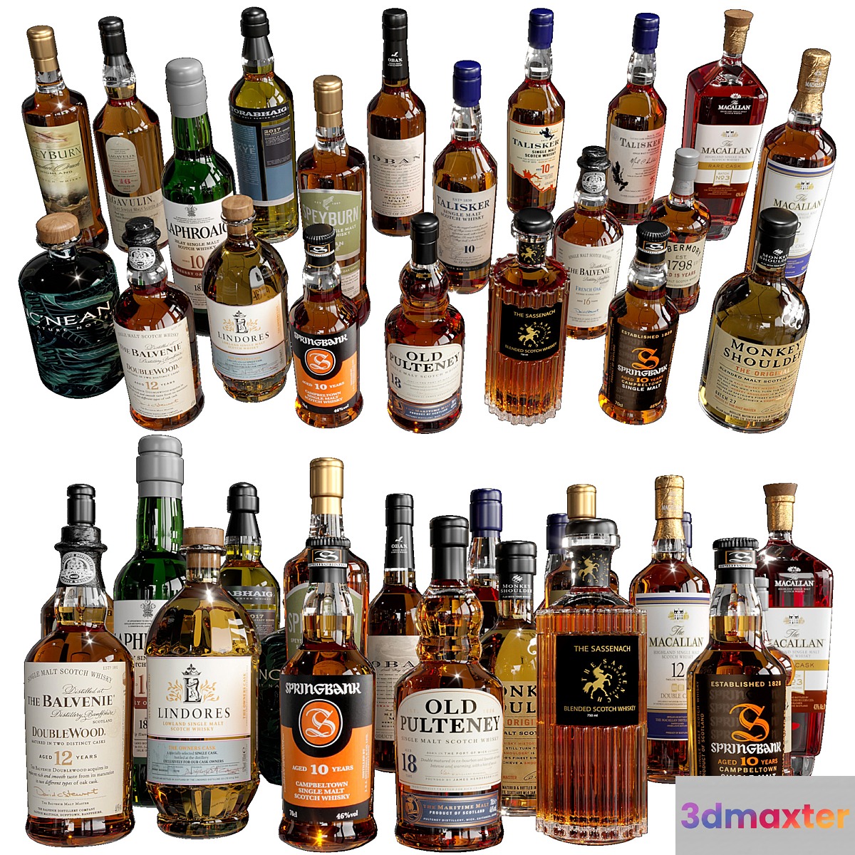 WHISKEY AND SCOTCH BOTTLE COLLECTION NO4