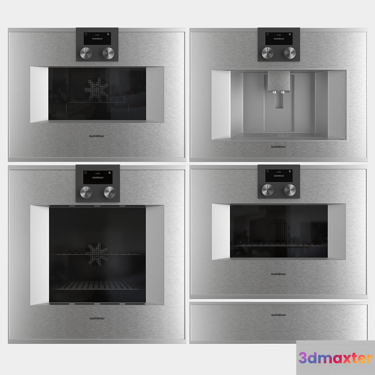 Gaggenau Kitchen Appliance set 2 3D Max