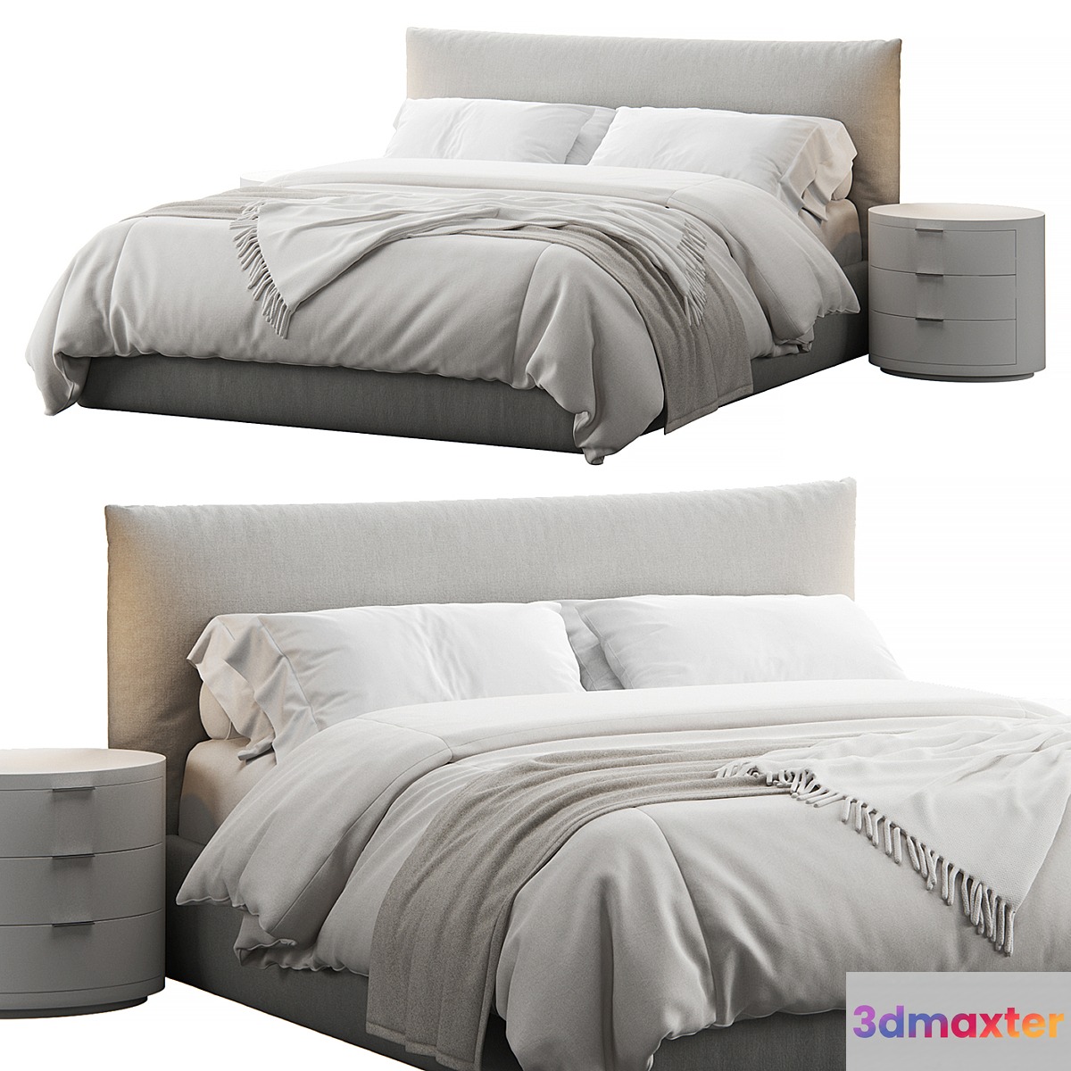 Scott Bed by Meridiani 3D Max