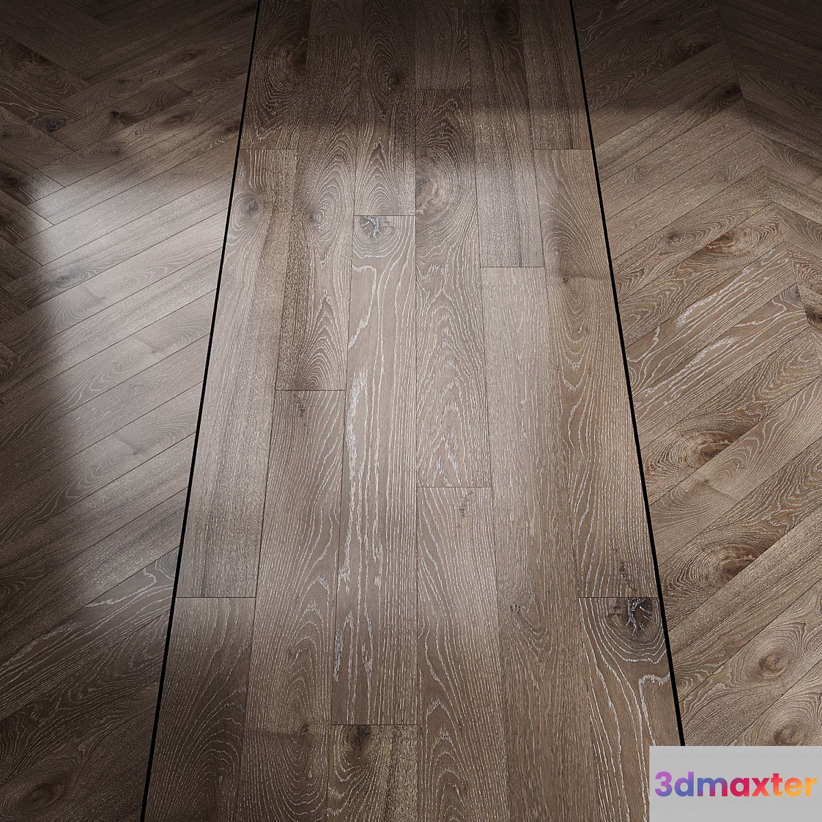 Parquet oak smoky topaz 3D Max