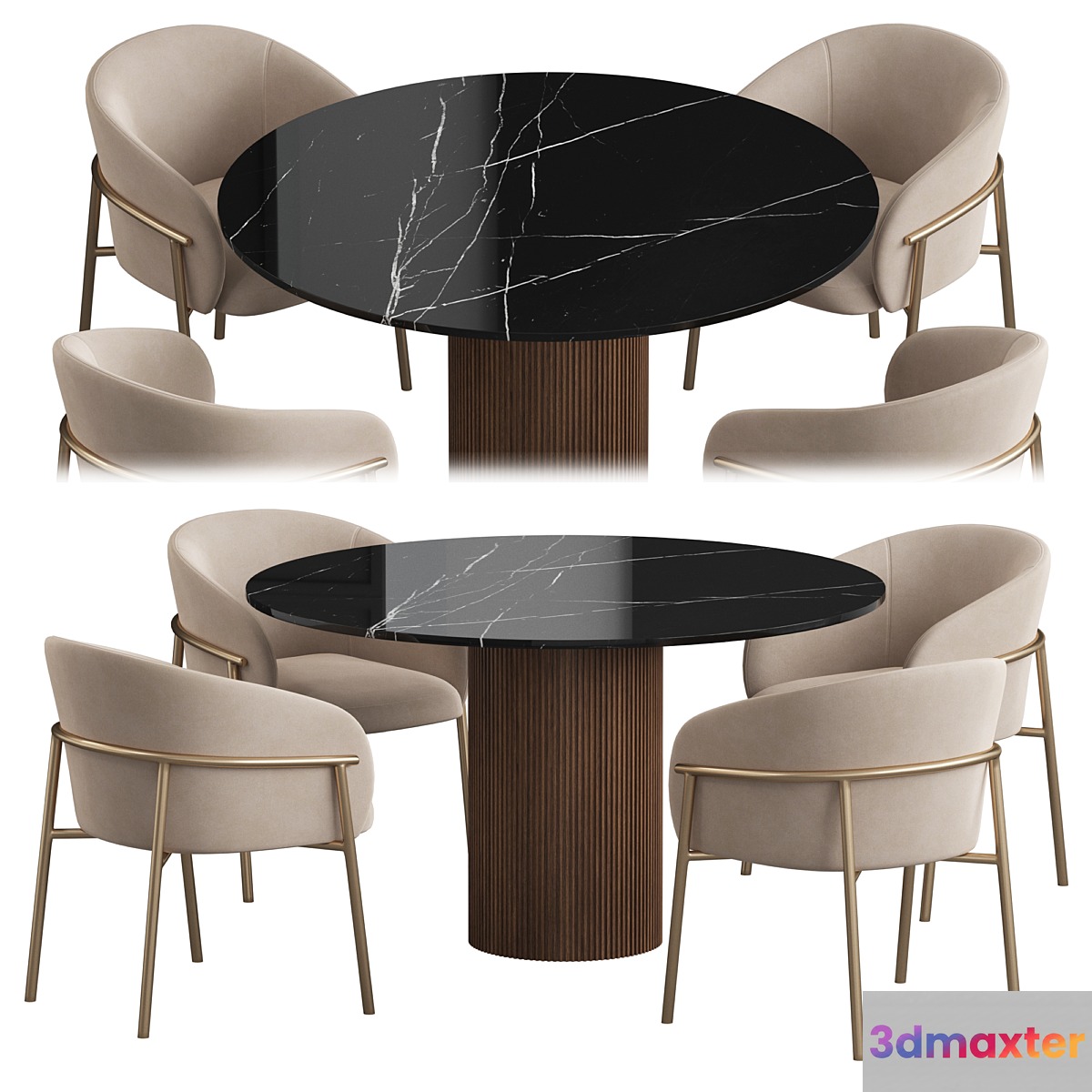 Ostinato table Rimo chair Dining set