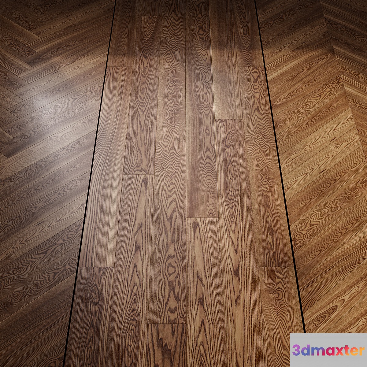 Parquet Ash Tiger's Eye 3D Max