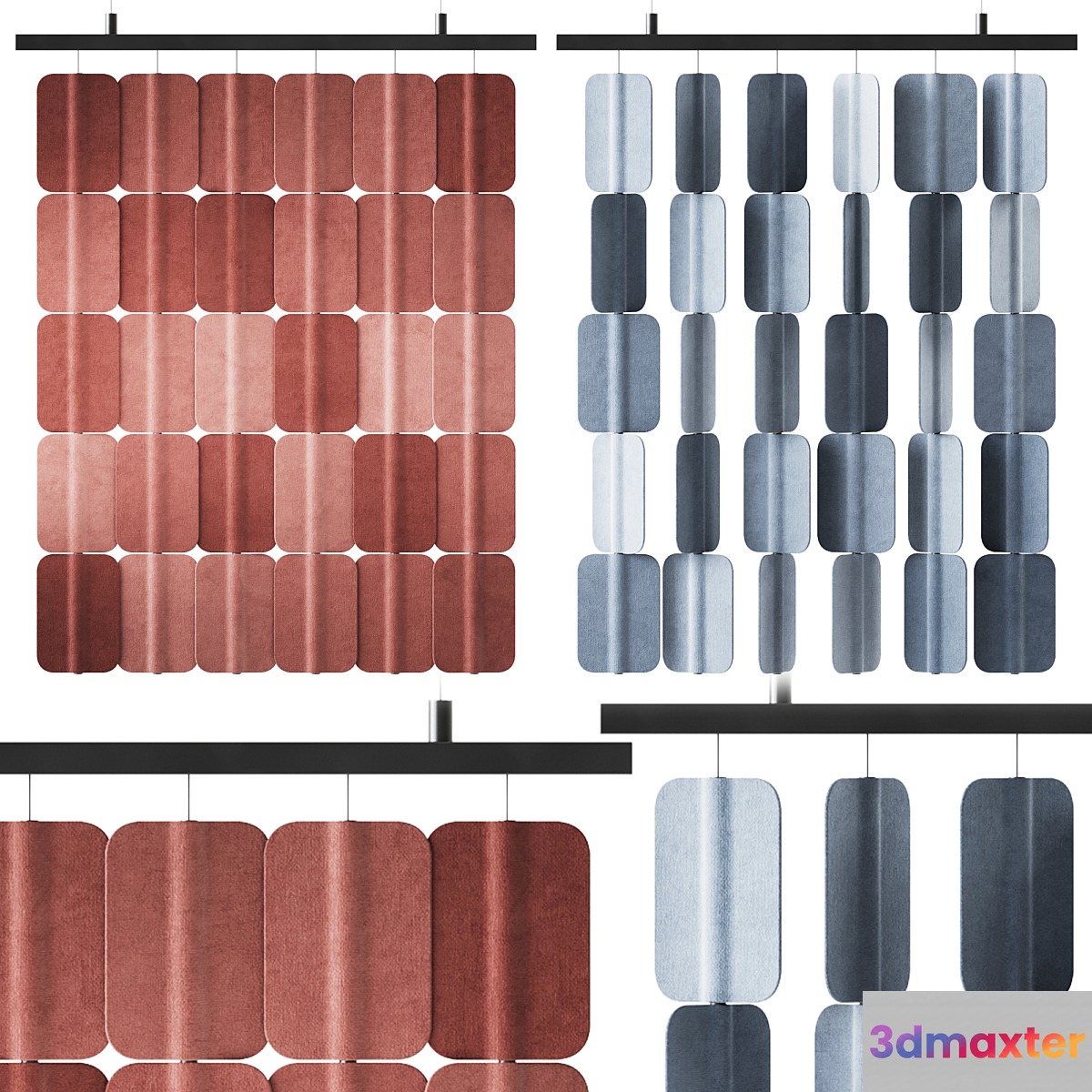 Patch PA H006 x6 Hanging Acoustic Divider by True Design _ Acoustic Divider