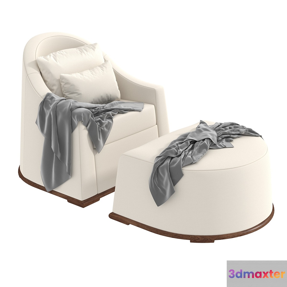 Dmitriy co Milano Lounge Chair Pouf 3D Max