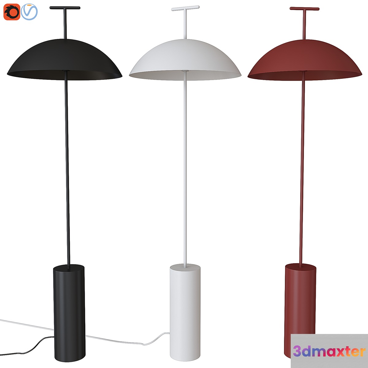 Floor lamp Kartell Geen-A - No.3 3D Max