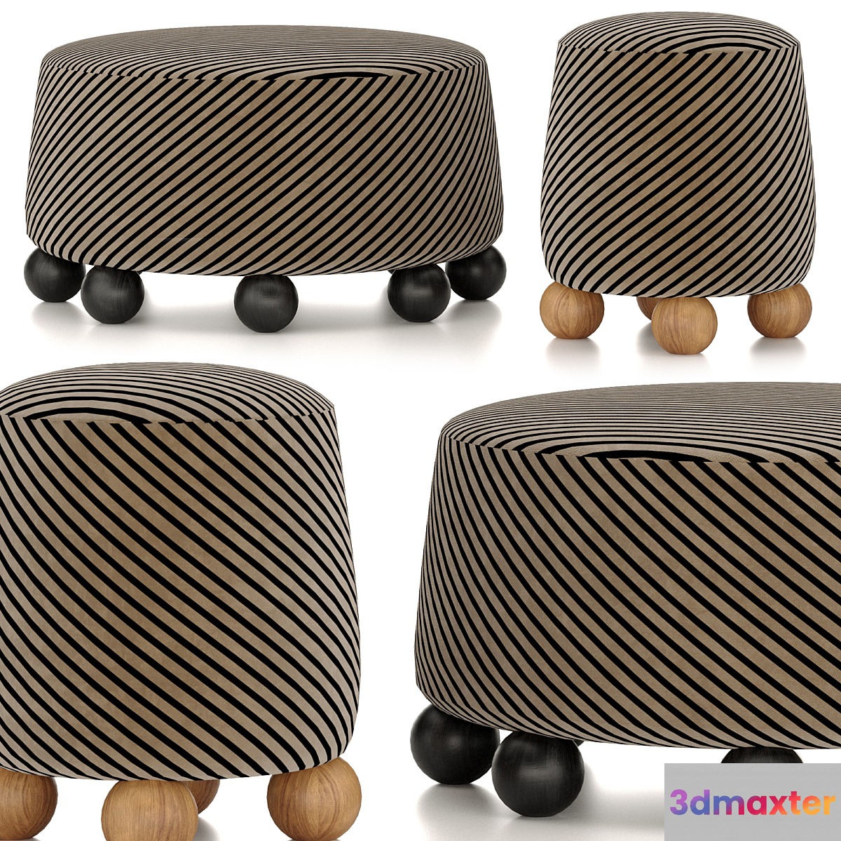 Morro Pouf By Kelly Wearstler 3D Max