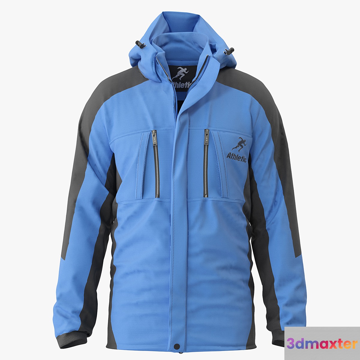 Men Waterproof Mountain Jacket 3D Max