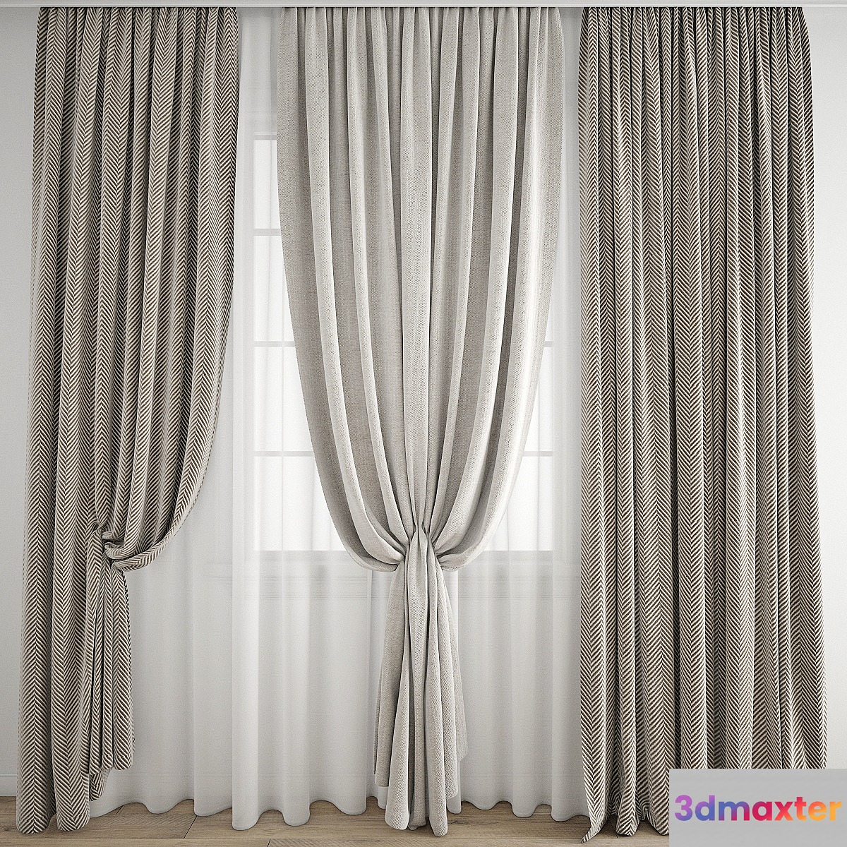 Curtain 678 3D Max