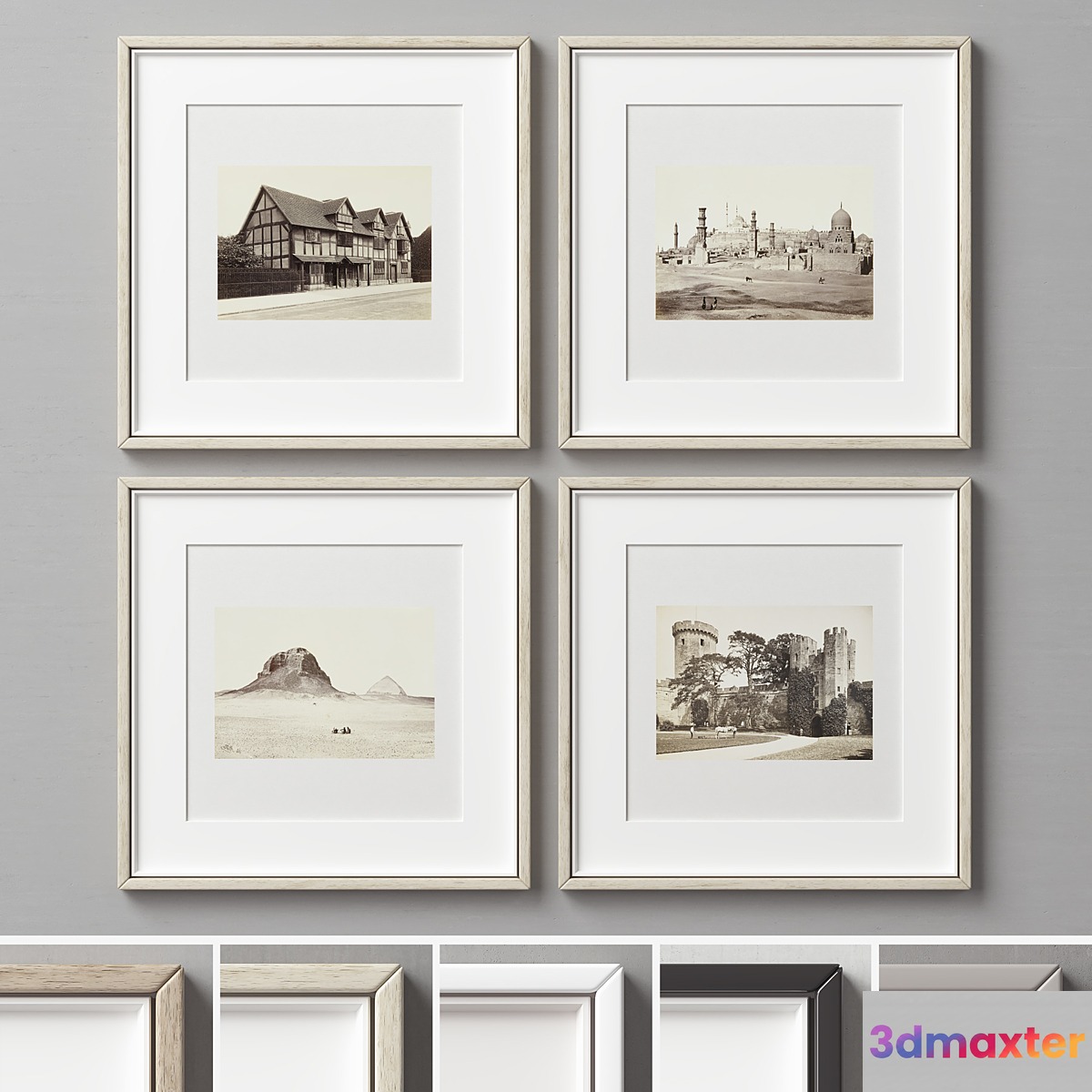 Picture Frames Set-402 3D Max