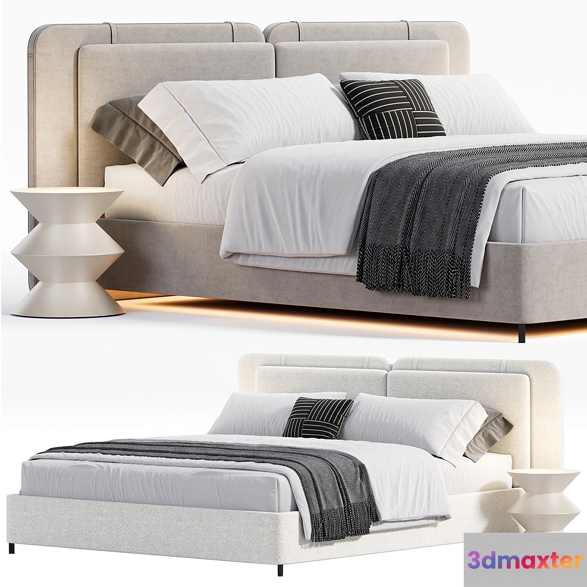 Tatlin soft bed By Minotti