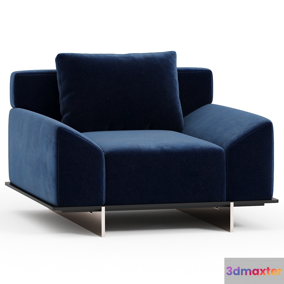Paolo Castelli IPANEMA Fabric armchair with armrests - No.2 3D Max