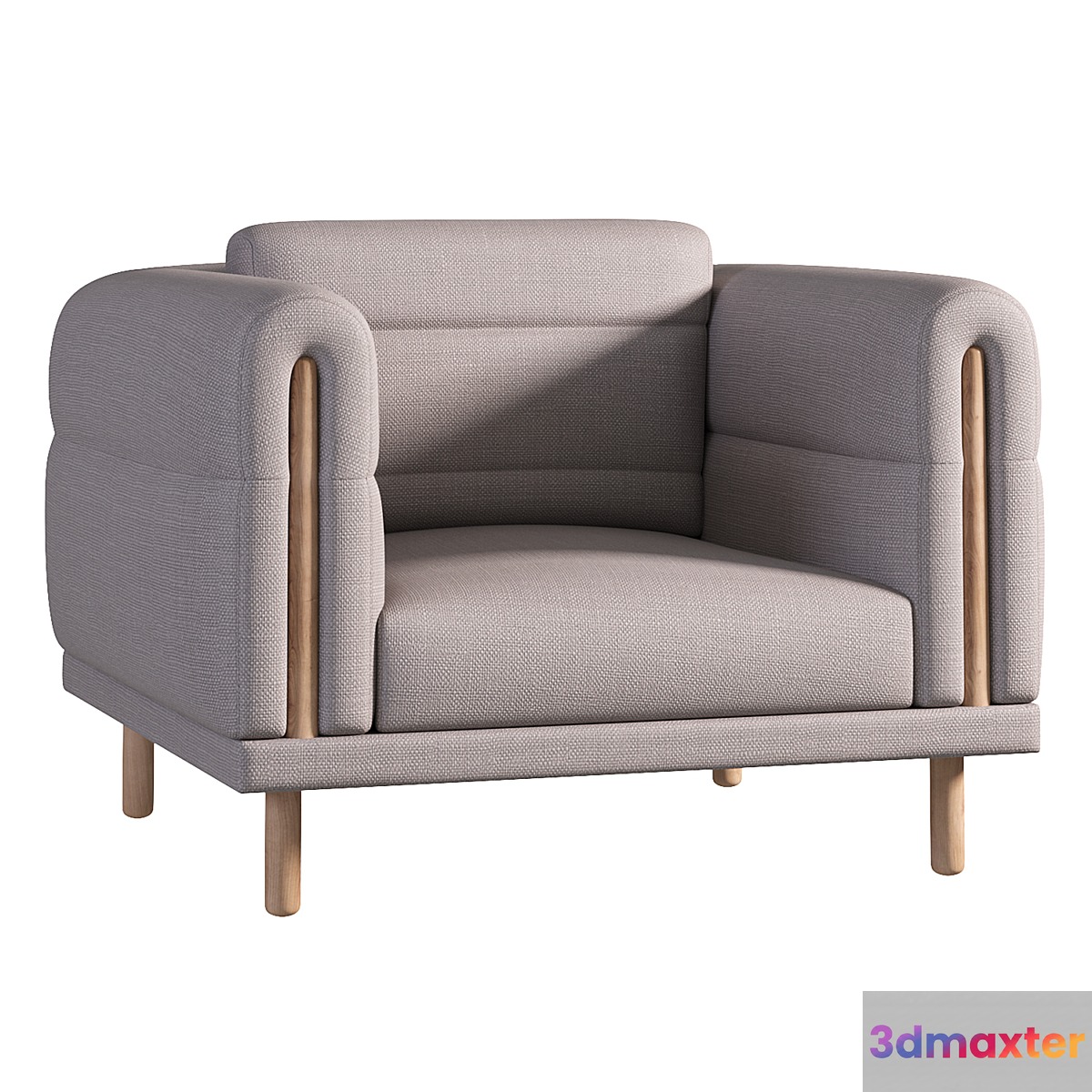 Abric armchair 3D Max