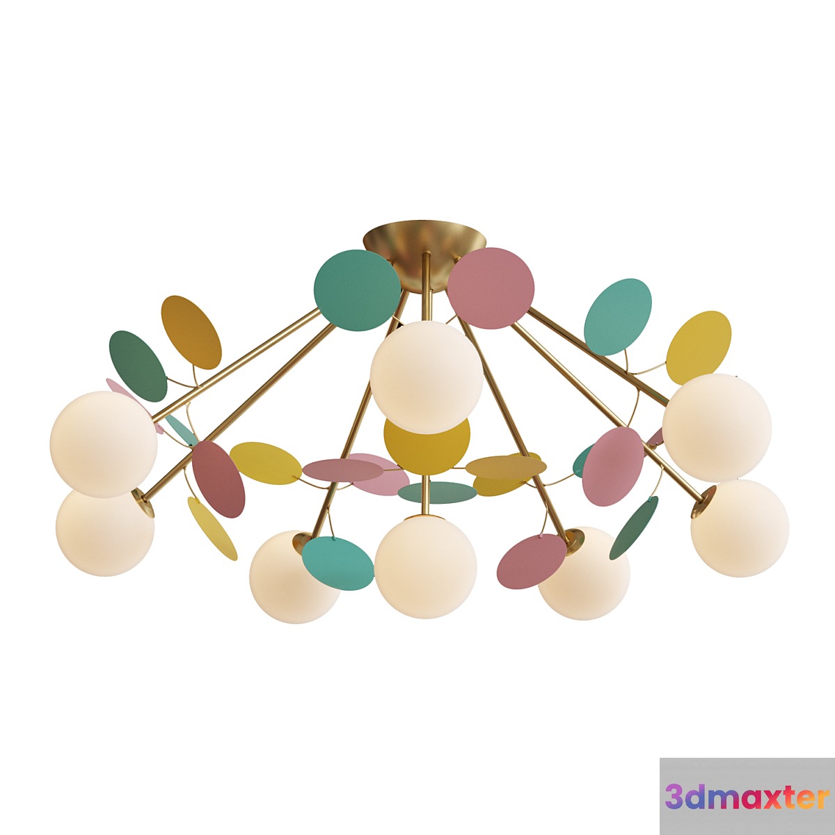Ceiling chandelier for nursery Multy Bliss 2772-8P-53455 - No.2
