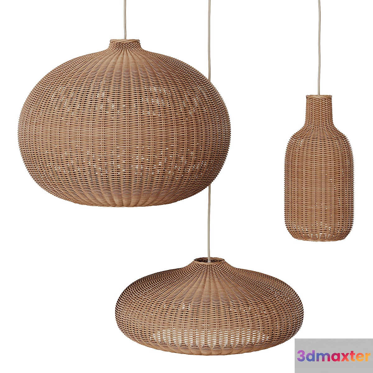 Braided lampshade by Fermliving 3D Max