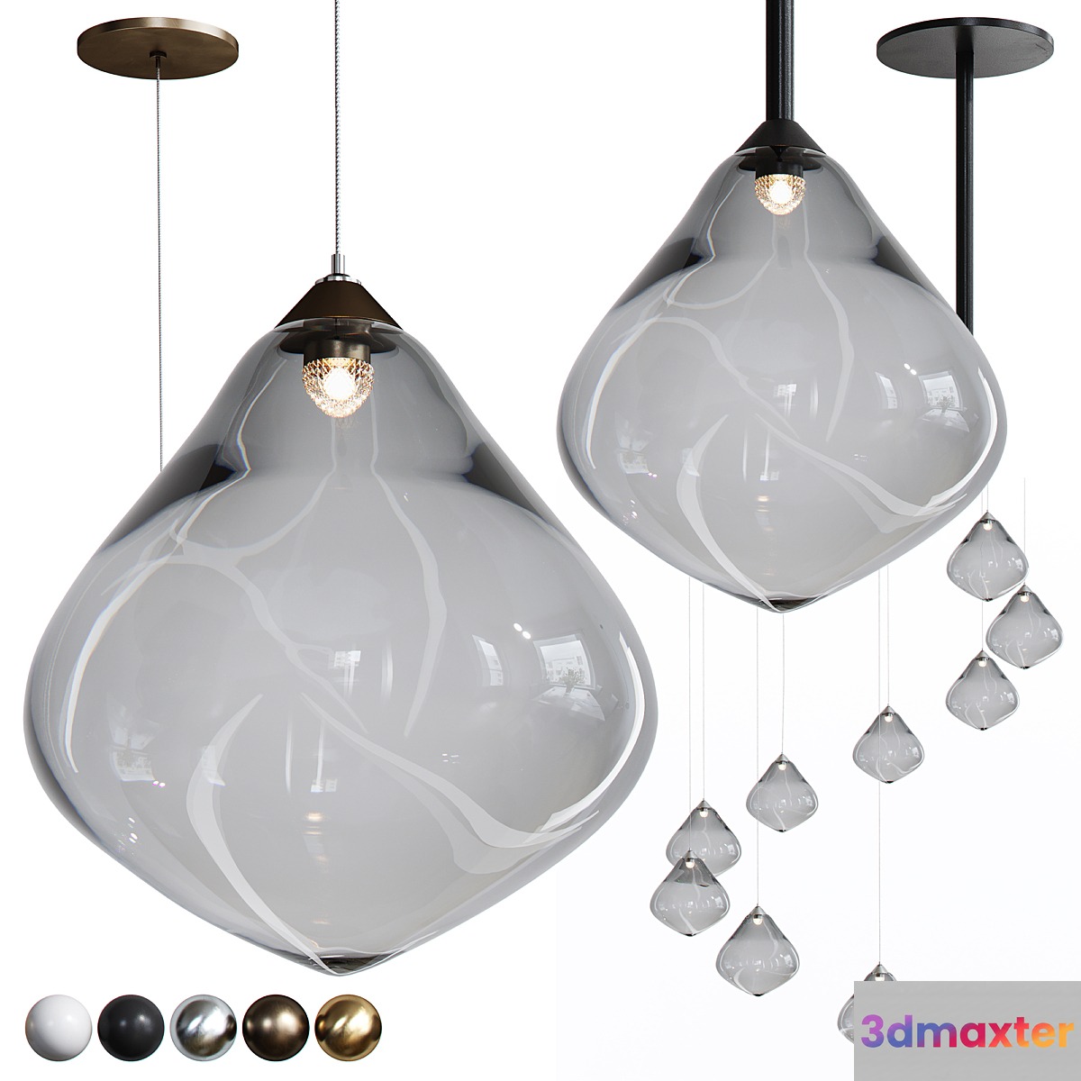 Pendant lamps OLLO from Soktas