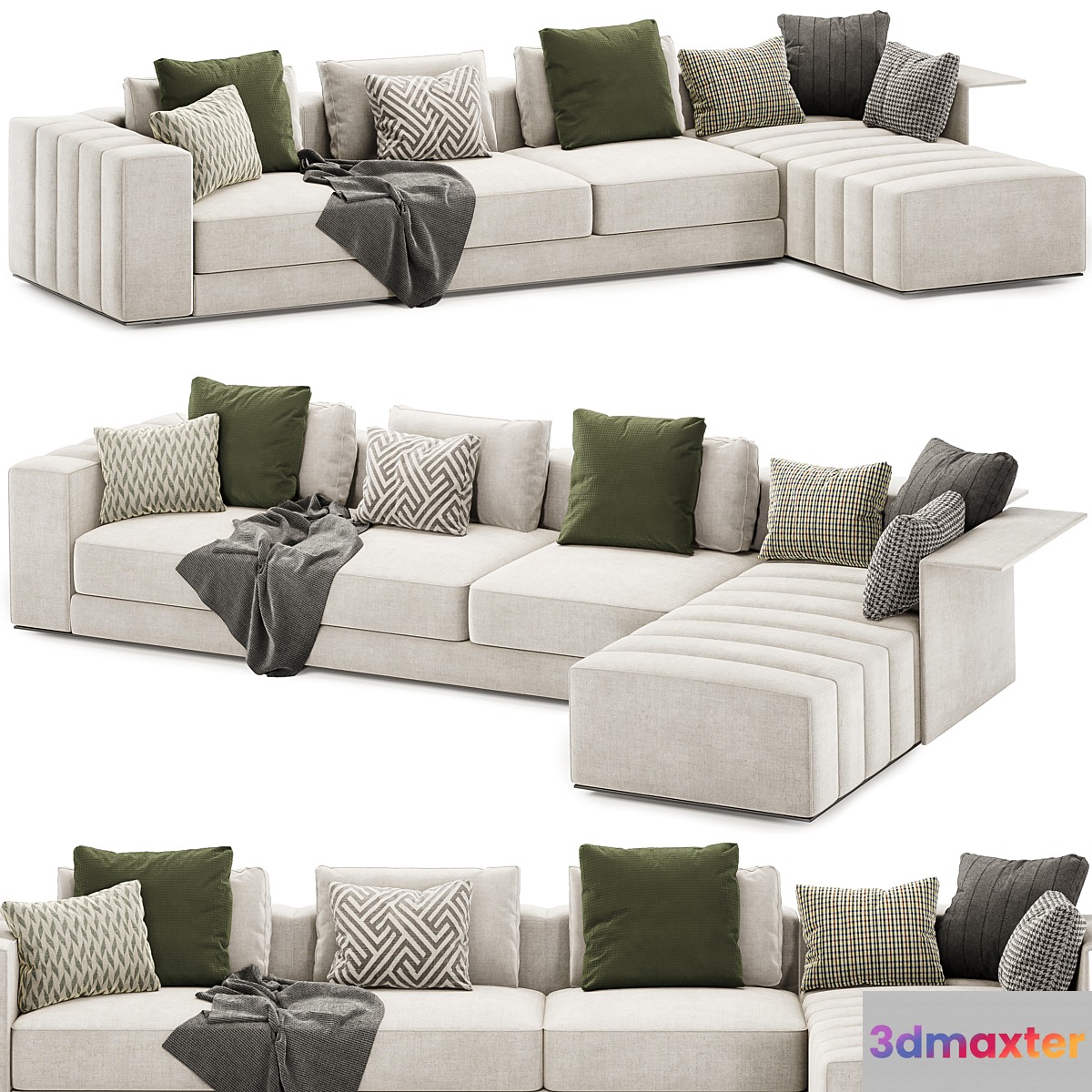 freeman corner sofa by Minotti 3D Max