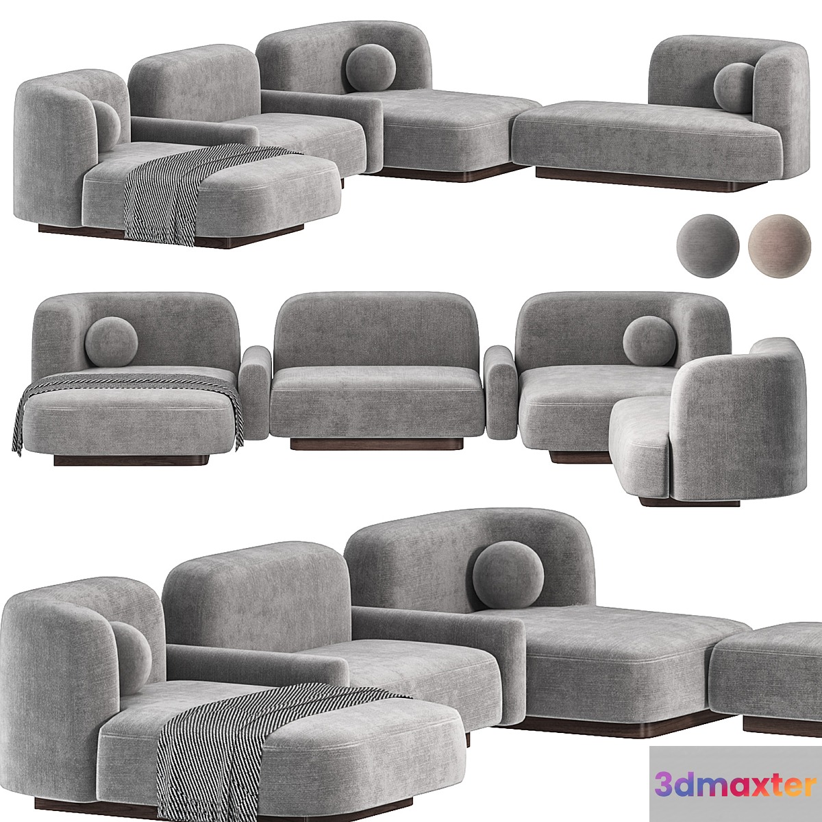 POP SOFA DELCOURT COLLECTION 3D Max