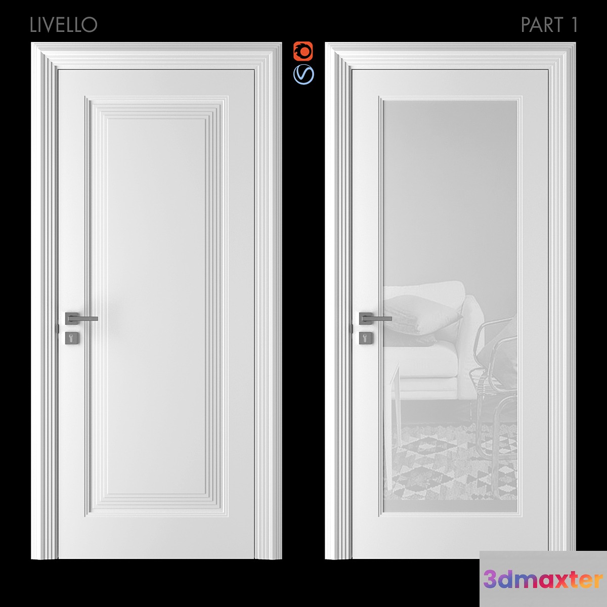 Doors of Academy LIVELLO part 1 - No.2 3D Max