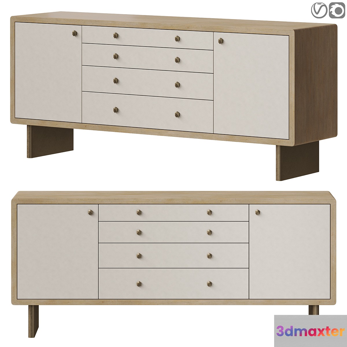 Baker Waterfall Credenza