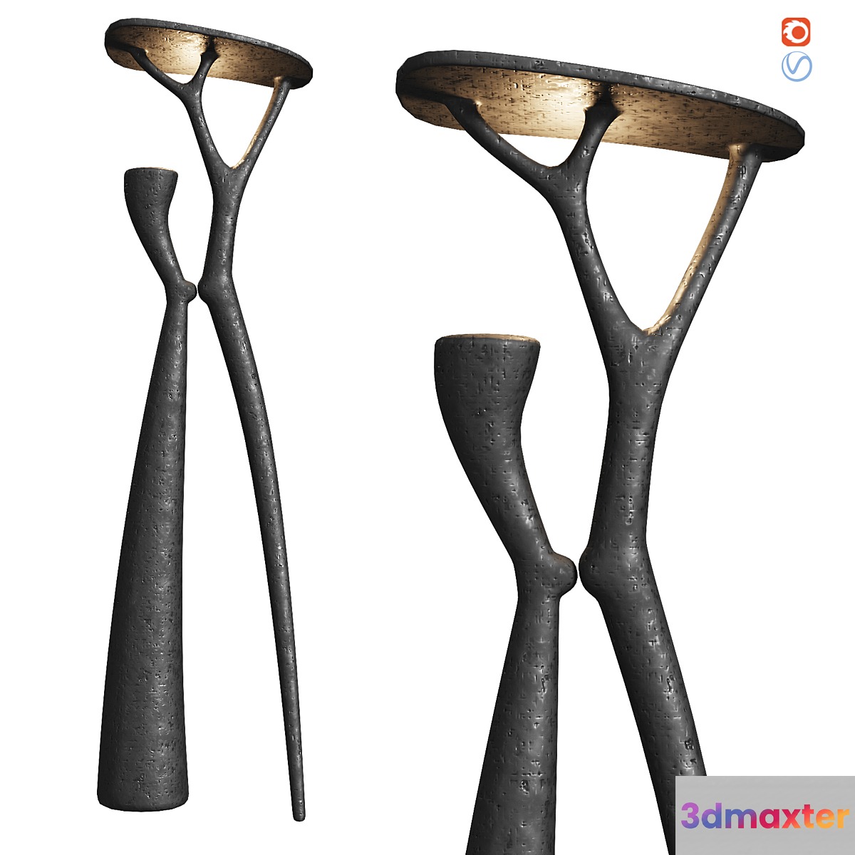 Floor Lamp Abstract Loft Concept 3D Max