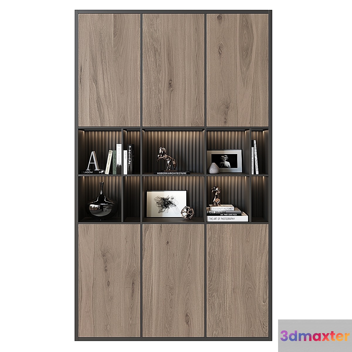 Shelving unit in modern style 01 - No.3