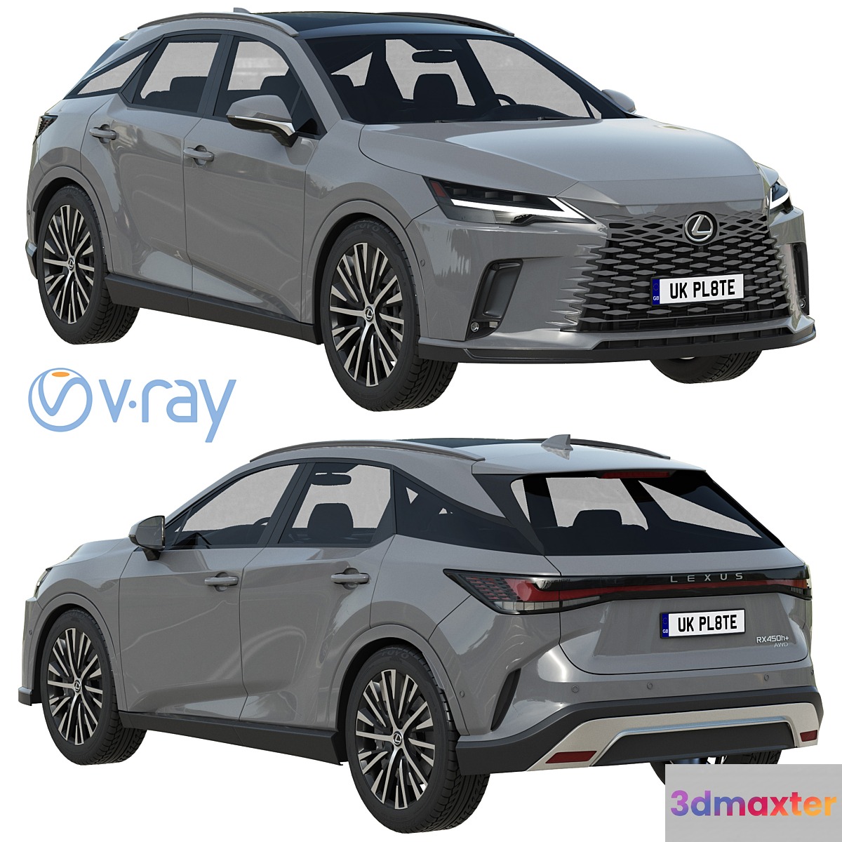 Lexus RX 450 2023 3D Max