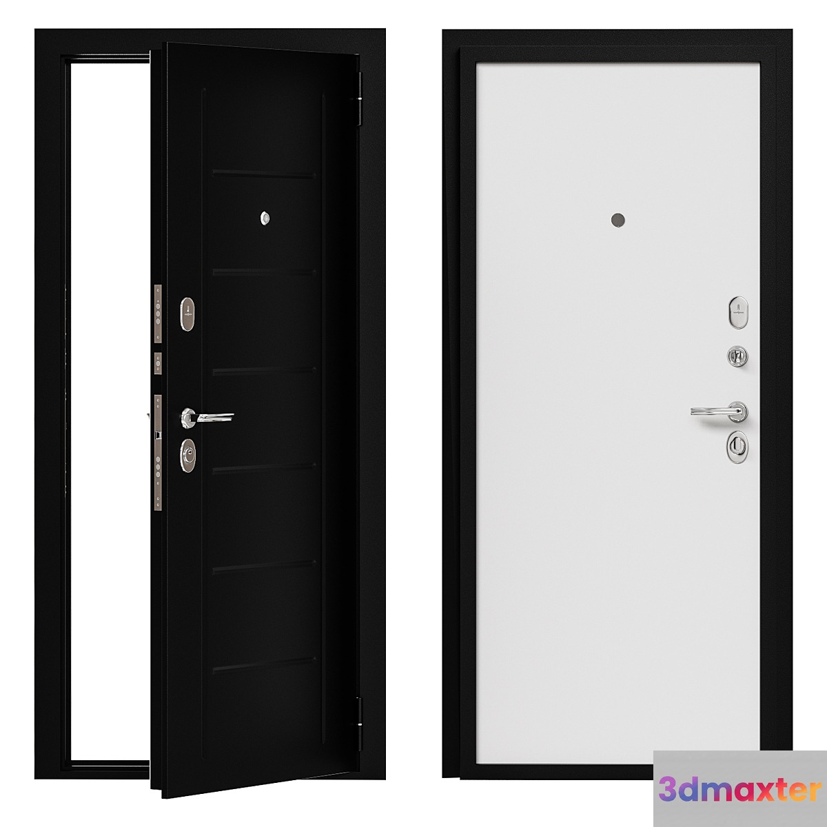 Entrance metal door Bravo 21 3D Max