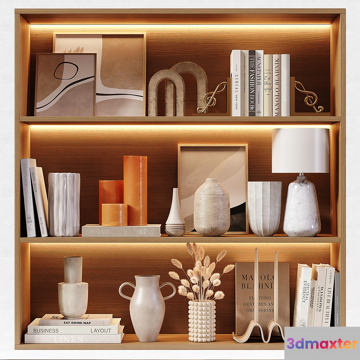 Shelf Decoration 3D Max