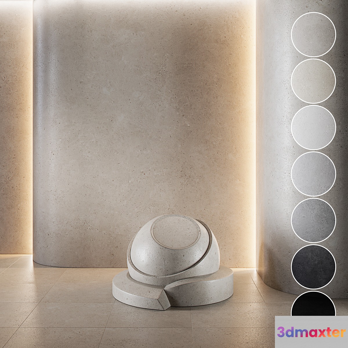 decorative plaster | Concrete set (seamless) | 05 - No.2